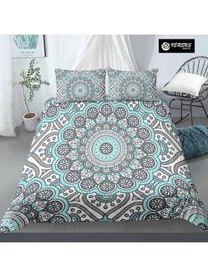 Set Copri Piumone Federe Copripiumino Etnico Mandala Duvet Cover BED0122